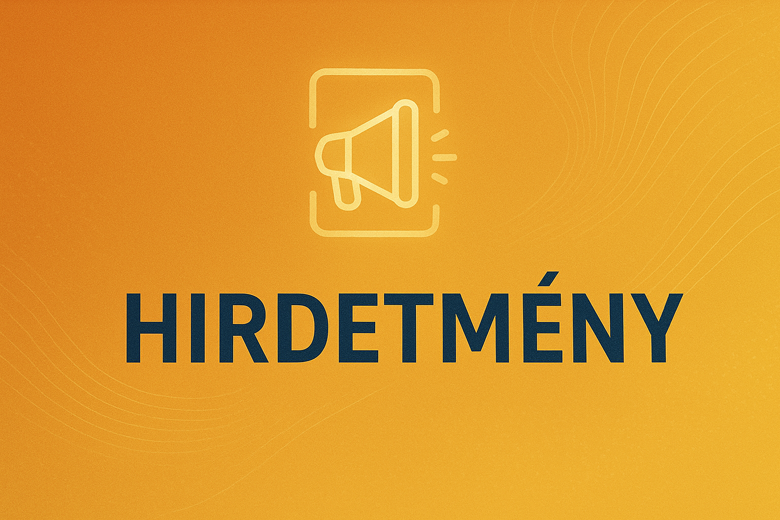 Hirdetmény belterület kivett beépítetlen 235 hrsz-ú ingatlan